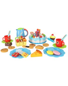 Tort urodzinowy do krojenia na rzepy kuchnia 80 elementów niebieski Kik Sp. z o. o. Sp. k. | Time- 2