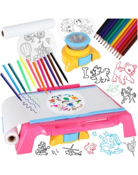 Projektor rzutnik stolik do rysowania karty różowy