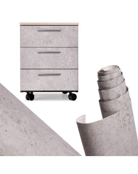 Folia rolka samoprzylepna okleina tapeta niebiesko-szary cement 1,22x50m