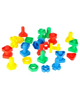 Klocki konstrukcyjne edukacyjne śruby montessori 30 elementów Kik Sp. z o. o. Sp. k. | Time- 2