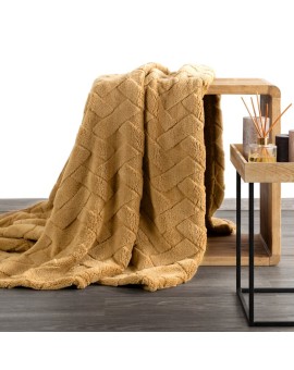 DESIGN 91 koc typu flano CARO zdobiony wytłaczanym wzorem