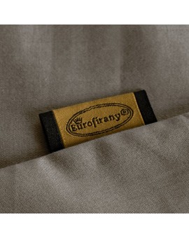 Poszewka na poduszkę 40x40 cm z satyny bawełnianej jasnobrązowa NOVA Eurofirany | Time- 2