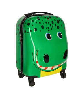 Walizka podróżna dla dzieci bagaż podręczny na kółkach krokodyl