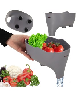 Sitko do zlewu durszlak ociekacz miska z lejkiem organizer kuchenny słonik