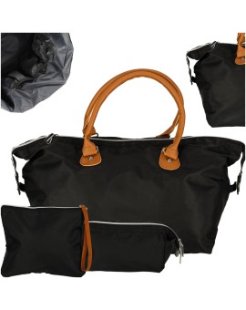 Torba podróżna wielofunkcyjna do wózka dla mamy zestaw czarna