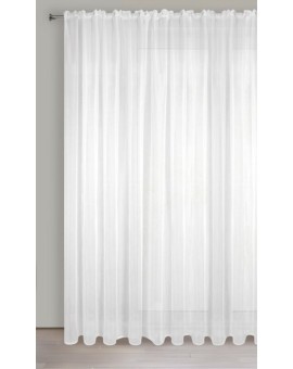 Firana biała z gładkiego matowego woalu 300x300 cm taśma LUCY Eurofirany | Time- 2