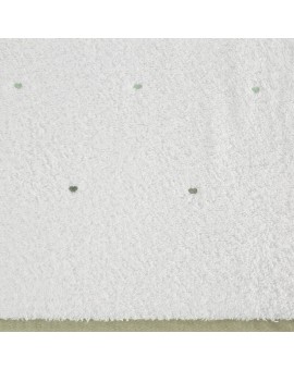 Ręcznik kąpielowy dziecięcy 70x140 cm bawełniany kolor biały,miętowy z haftem serduszek 480 g/m2 BABY 60 Eurofirany | Time- 2