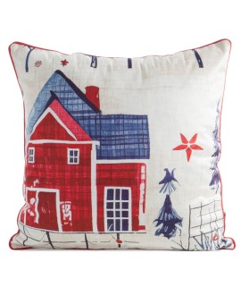 Poszewka świąteczny 170 45 X 45 Cm Beżowy