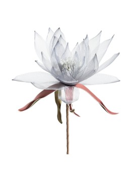 Kwiat Organza 2 Popielaty