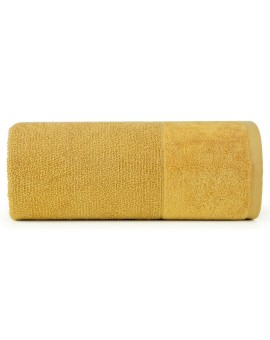Ręcznik do rąk 30x50 cm bawełniany kolor musztardowy z bordiurą z weluru 500 g/m2 LUCY Eurofirany | Time- 2