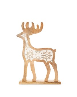 Figurka drewniana świąteczna z naturalnego drewna w kształcie renifera