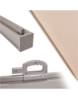 Markiza boczna tarasowa LUARO parawan zwijany 180 x 400 cm beżowy Kik Sp. z o. o. Sp. k. | Time- 2