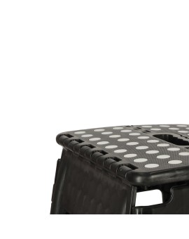 Stołek taboret składany antypoślizgowy 39,5 cm czarny Kik Sp. z o. o. Sp. k. | Time- 2