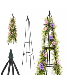 Pergola podpora LUARO ogrodowa na kwiaty stojak na róże pnące piramida metalowa