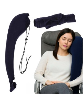 Poduszka podróżna nadmuchiwana boczna na ramię z zaczepem