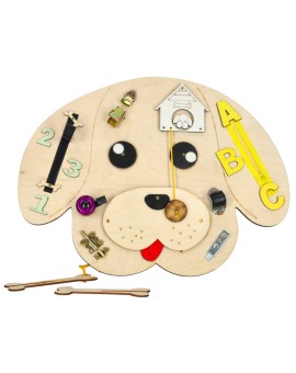 Tablica manipulacyjna drewniana pies 49 x 37 cm Kik Sp. z o. o. Sp. k. | Time- 2