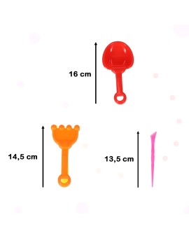 Akcesoria do piasku zabawki foremki łopatki 28 elementów Kik Sp. z o. o. Sp. k. | Time- 2