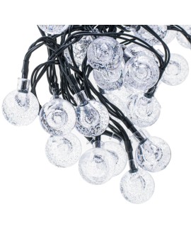 Lampki ogrodowe solarne kulki 7m 50LED zimny biały Kik Sp. z o. o. Sp. k. | Time- 2