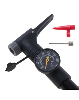 Pompka do roweru z manometrem RALLEX rowerowa ręczna do piłki materaca z uchwytem na rower Kik Sp. z o. o. Sp. k. | Time- 2