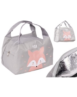 Torba termiczna na lunch jedzenie śniadaniowa izolacyjna lis różowy Kik Sp. z o. o. Sp. k. | Time- 2