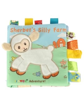 Książeczka sensoryczna książka dotykowa miękka metki owieczki Kik Sp. z o. o. Sp. k. | Time- 2