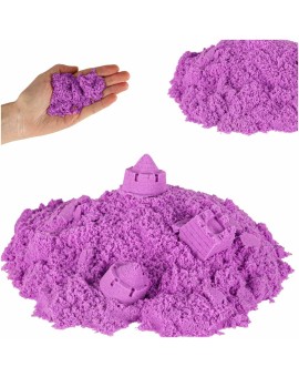 Piasek sensoryczny dla dzieci 1kg w woreczku fioletowy