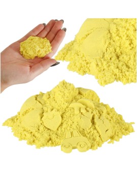 Piasek sensoryczny dla dzieci 1kg w woreczku żółty