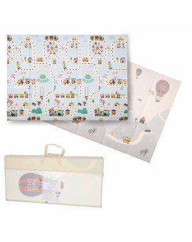 Mata edukacyjna piankowa dwustronna składana 150x200cm balony ulica Kik Sp. z o. o. Sp. k. | Time- 2