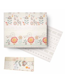 Mata edukacyjna piankowa dwustronna składana 180x200cm zwierzęta wzór