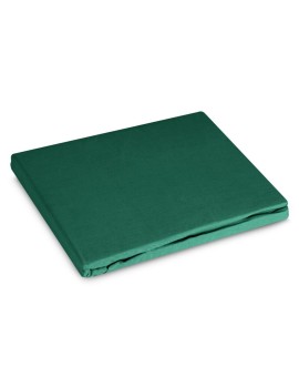 Prześcieradło BASIC 180×200×30 cm – bawełna renforce z gumką, butelkowa zieleń
