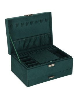 Szkatułka kuferek na biżuterię organizer zielony Kik Sp. z o. o. Sp. k. | Time- 2