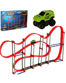 Magnetyczny tor samochodowy antygrawitacyjny 123cm XL 120el.