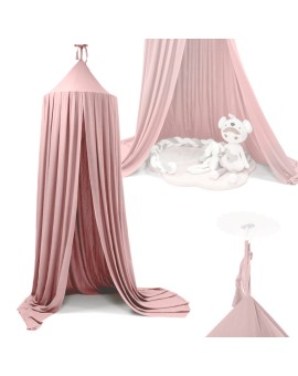 Baldachim kurtyna namiot tipi wiszący jasny róż
