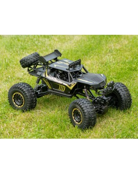 Samochód zdalnie sterowany 2,4GHz 1:8 51cm metal czarny Kik Sp. z o. o. Sp. k. | Time- 2