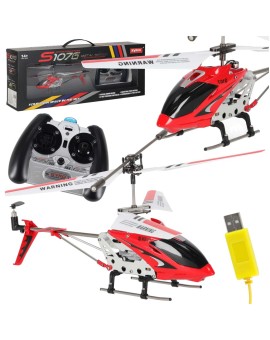 Helikopter zdalnie sterowany na pilota RC SYMA S107G czerwony
