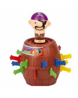 Gra zręcznościowa Szalony Pirat w beczce Ukłuj pirata 9 x 9 x 12,5 cm Kik Sp. z o. o. Sp. k. | Time- 2