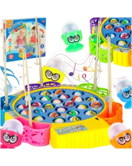 Gra zręcznościowa rodzinna rybki łowienie 24 rybek