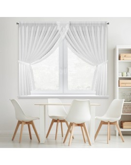 Firana Gotowa Hestia 1 Na Taśmie 400 X 160 Cm Biały