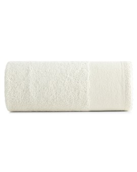 Ręcznik do rąk 30x50 cm bawełniany kolor kremowy z koronkową bordiurą 500 g/m2 EMI