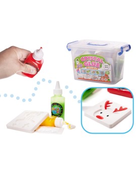 Klej żel kryształowy 3D crystal glue kreatywny zestaw w wiaderku 26el. Kik Sp. z o. o. Sp. k. | Time- 2