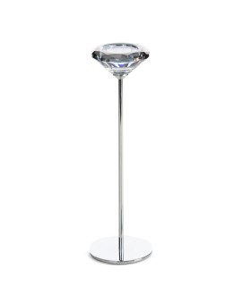 świecznik Dekoracyjny Anika (03) O 8 X 26 Cm Srebrny