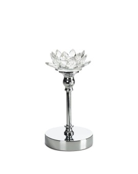 świecznik Dekoracyjny Dalia O 12 X 24 Cm Transparentny