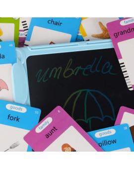 Nauka języka angielskiego czytnik kart do nauki słówek fiszki znikopis niebieski Kik Sp. z o. o. Sp. k. | Time- 2