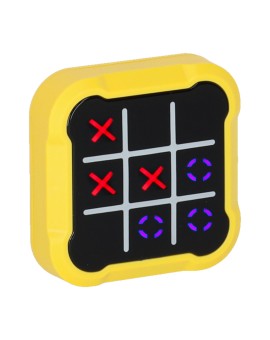 Kółko krzyżyk gra elektroniczna logiczna tic tac toe konsola przenośna żółta Kik Sp. z o. o. Sp. k. | Time- 2