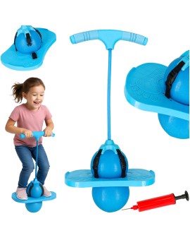 Skoczek dla dzieci pogo równowaga jumper niebieski