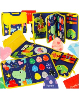 Tablica manipulacyjna sensoryczna montessori walizka plecak niebieski