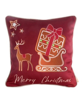 Poszewka świateczna Ginger02 45 X 45 Cm Czerwony