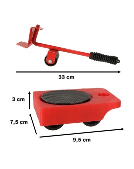 Rolki do transportu zestaw do przesuwania mebli 150kg 5w1 Kik Sp. z o. o. Sp. k. | Time- 2