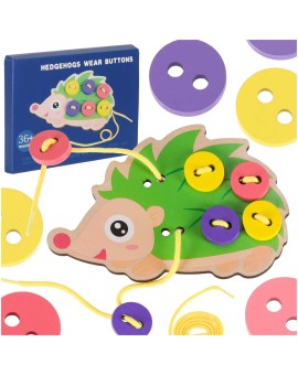 Zestaw edukacyjny do nauki szycia guzików jeż jeżyk