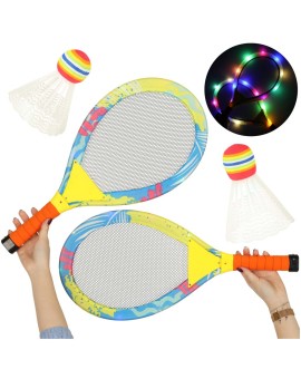 Rakiety tenisowe świecące LED + lotki